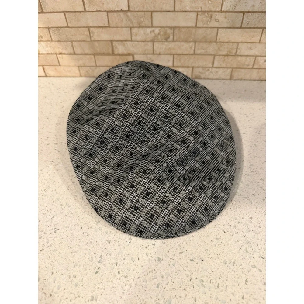 Vintage Look 59 Flat Cap Men's Gray Black Plaid Checkered Hat